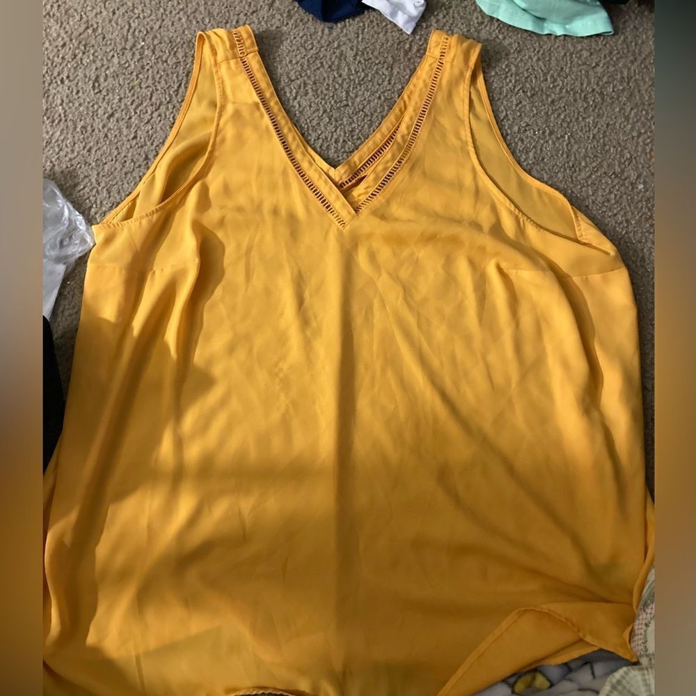 Gold Torrid Tank Top Blouse